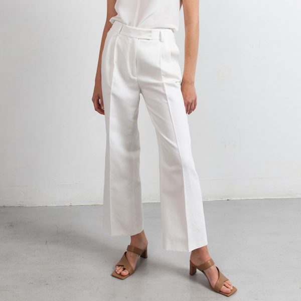 Linen cropped pants